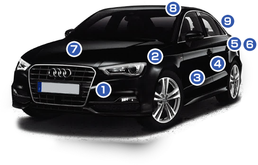 塗装箇所イメージ